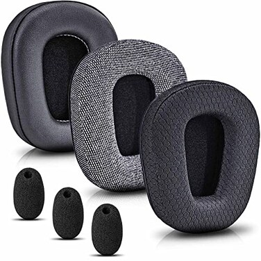 TRANSTEK B450XT B550XT Kit Replacement Ear Pads Cushion Compatible with B450XT B550XT Headset I B450 B550 XT Accessories VelourMeshCooling Gel Ear Cushions