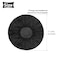BBTO 100 Pieces Headphone Ear Covers Disposable Earphone Sanitary NonWoven Stretch Earpad Covers Fit for Most on Ear Headphones11 cmBlack