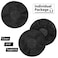 BBTO 100 Pieces Headphone Ear Covers Disposable Earphone Sanitary NonWoven Stretch Earpad Covers Fit for Most on Ear Headphones11 cmBlack