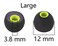BLLQ 12PCS Large Size Replacement Eartips Eargels Earpads Ear Tips Gels Bud for Powerbeats Pro BeatsX Senso TOZO Sony Other Inner Hole 38mm Earbud inEar HeadphonesBlackGreenL