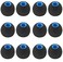 BLLQ 12PCS Medium Size Replacement Ear Tips Earbuds Eartips Ear Cap Ear Bud Tip Compatible with Sony WF1000XM4Powerbeats Pro BeatsX Other Inner Hole 38mm Earbud inEar HeadphonesBlackBlueM