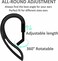 BLLQ 2 Pairs Ear Hooks Compatible with AirPods 3rd Generation MultiDimensional Adjustable AntiSlip Ear Fins Accessories Compatible with AirPods Pro AirPods 3 2 1 GenBlackWhite