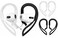 BLLQ 2 Pairs Ear Hooks Compatible with AirPods 3rd Generation MultiDimensional Adjustable AntiSlip Ear Fins Accessories Compatible with AirPods Pro AirPods 3 2 1 GenBlackWhite