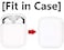BLLQ 3 Pairs Super Thin Soft Earpods Covers Tips Compatible with Air Pods Both 21 Wireless Earphone Fit in Earpod CaseGoldGrayPink GGP