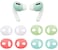 BLLQ AirPod Pro Eartips Cover AntiSlip Earuds Covers Silicone Compatible with AirPods Pro Fit in The Charging Case 4 Pairs WhiteRedGreen1Green2 wrgg