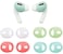 BLLQ AirPod Pro Eartips Cover AntiSlip Earuds Covers Silicone Compatible with AirPods Pro Fit in The Charging Case 4 Pairs WhiteRedGreen1Green2 wrgg