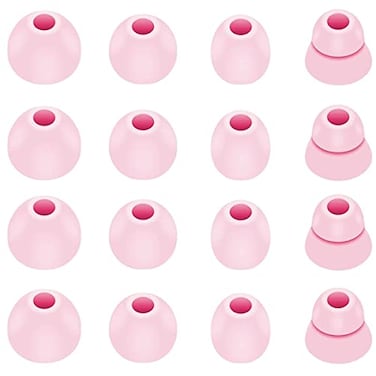 BLLQ Ear Tip Replacement for Powerbeats ProBeats Flex Replacement Earbuds Tip Ear Gel Ear Plug Eartip Compatible with Powerbeats Pro 8 Pairs Pink