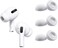 BLLQ Medium Size Ear Tips Earbuds Covers Ear Caps Eartips Earpads Compatible with Apple AirPods Pro Silicone Tips Fit in Case 3 Pairs White M