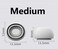 BLLQ Medium Size Ear Tips Earbuds Covers Ear Caps Eartips Earpads Compatible with Apple AirPods Pro Silicone Tips Fit in Case 3 Pairs White M