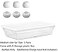 BLLQ Medium Size Ear Tips Earbuds Covers Ear Caps Eartips Earpads Compatible with Apple AirPods Pro Silicone Tips Fit in Case 3 Pairs White M