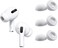 BLLQ Medium Size Ear Tips Earbuds Covers Ear Caps Eartips Earpads Compatible with Apple AirPods Pro Silicone Tips Fit in Case 3 Pairs White M