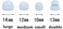 BLLQ Replacement Ear Tips Silicone Earbuds Buds Earplugs Set Compatible with Powerbeats Pro Wireless Earphone Headphones4 Pairs Glacier Blue PP4b