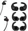 BLLQ Sports AntiSlip AntiDrop Replacement Ear Tips Wing Tips for in Ear Earphones 38mm to 55mm NozzleCompatible with Beats Flex 3 PairsBlack