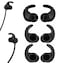 BLLQ Sports AntiSlip AntiDrop Replacement Ear Tips Wing Tips for in Ear Earphones 38mm to 55mm NozzleCompatible with Beats Flex 3 PairsBlack