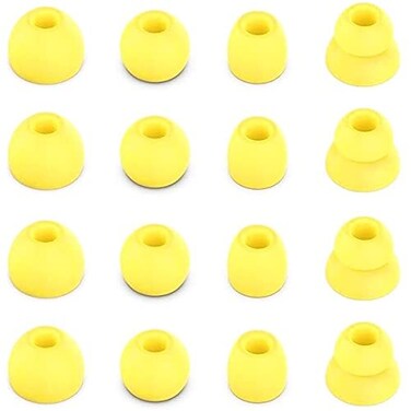 BLLQ Yellow Ear Tips Compatible with Beats Flex Replacement Ear Buds Ear Cap Ear Plug Eartips for Beat s Flex Wireless Earbuds 8 Pairs Yuzu Yellow Flex