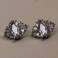 Elmfyiia Bow Rhinestone for Clip on Earbuds Open Ear Accessories Removable Exquisite DIY Decoration Style F Silver Bow