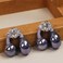 Elmfyiia Bow Rhinestone for Clip on Earbuds Open Ear Accessories Removable Exquisite DIY Decoration Style F Silver Bow