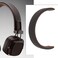 Briny River 1pc Headphones Headband Cushion Replacement Part Protein Leather Replacement Headband Compatible with Marshall Major 3 Headphones Brown