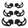 Create idea 3 Pairs Earbuds Cover Silicone Earhooks Ear Loops inEar Earbuds Tips with Wings Compatible with Bose QuietComfort and Sport Earphones S M L Black