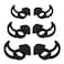 Create idea 3 Pairs Earbuds Cover Silicone Earhooks Ear Loops inEar Earbuds Tips with Wings Compatible with Bose QuietComfort and Sport Earphones S M L Black
