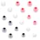 CYADCI Earbud Silicone Ear Tips Replacement Earbuds Gels for Popular InEar Headphones Other Inner Hole 38mm 51mm 9 Pairs SML