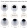 CYADCI Earbud Silicone Ear Tips Replacement Earbuds Gels for Popular InEar Headphones Other Inner Hole 38mm 51mm 9 Pairs SML