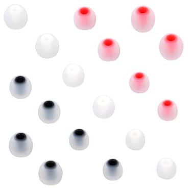 CYADCI Earbud Silicone Ear Tips Replacement Earbuds Gels for Popular InEar Headphones Other Inner Hole 38mm 51mm 9 Pairs SML