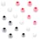 CYADCI Earbud Silicone Ear Tips Replacement Earbuds Gels for Popular InEar Headphones Other Inner Hole 38mm 51mm 9 Pairs SML