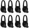 D & D K Exclusives Ear Tips Soft Replacement Earbuds Soft Silicone Gel Cover Pads 8 PCS for Headset Earpiece Active InEar Headphones Earphones Black Small