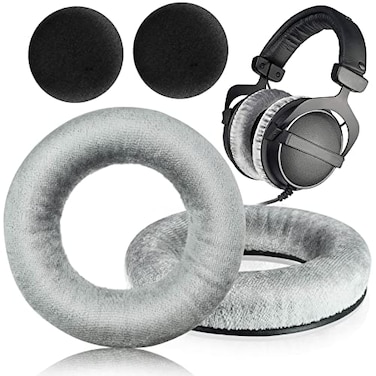 XBERSTAR DT990 DT770 Ear Pads Replacement Ear Cushion Pads Earpad Compatible with beyerdynamic DT990 DT880 DT770 PRO Headphones Gray