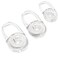 V-8 Ear Hooks Earbuds Spare Fit Kit Replacement for Plantronics M70 Bluetooth Headset 2 Hooks Silicone Covers EarGels SML