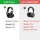 YDYBZB Ear Pads Cushions Cups Foam Replacement Compatible with Bluedio T2S T2 Plus Turbine Wireless Bluetooth Headphones Earpads Pillow Covers