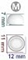 JNSA Ear Tips Replacement for AirPods Pro Air Pods Pro Covers Air Pods Pro Earbuds Tips Ear Cap Ear Gel Silicone Eartips 3 Pairs Medium Size White M