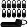 D & Ear Tips Soft Replacement Silicone Gel Cover Pads 10 PCS for Bluetooth Headset Earbuds Earphones Earpiece Black