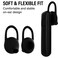 D & Ear Tips Soft Replacement Silicone Gel Cover Pads 10 PCS for Bluetooth Headset Earbuds Earphones Earpiece Black