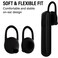 D & Ear Tips Soft Replacement Silicone Gel Cover Pads 10 PCS for Bluetooth Headset Earbuds Earphones Earpiece Black