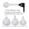 Brandless Earbud Tips High Quality Soft Silicone Earbuds Replacement Tips Fit for inEar Headphonesinner hole from 38mm 40mm earphones9 Pairs SMLWhite