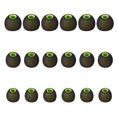 Brandless Earbud Tips High Quality Soft Silicone Earbuds Replacement Tips Fit for inEar Headphonesinner hole from 38mm 42mm earphones9 Pairs SMLBlackGreen
