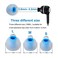 Brandless Earbud Tips Soft Silicone Earbuds Replacement Tips Fit for inEar HeadphonesInner Hole from 38mm 42mm Earphones 9 Pairs SML