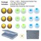 CYADCI Earbuds Replacement Tips Silicone Earbud Tips Ear Gels Fit for Inner Hole from 38mm 51mm Earphones 9 Pairs SML
