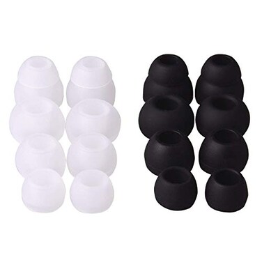 Earbudz Replacement Earbuds Ear Tips fit Powerbeats Skullcandy Panasonic Symphonized iFrogz Mpow More Small Medium Large and Double Flange 8 Pairs 16 Pieces