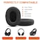 G GVOEARS Gvoears Replacement Ear Pads Cushions for Skullcandy Crusher Wireless Crusher ANCEVO Hesh ANCEVO Hesh 3 Also Fit for Skull Candy Venue Wireless ANC Headphone Mesh Fabric Black
