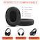 G GVOEARS Gvoears Replacement Ear Pads Cushions for Skullcandy Crusher Wireless Crusher ANCEVO Hesh ANCEVO Hesh 3 Also Fit for Skull Candy Venue Wireless ANC Headphone Mesh Fabric Black