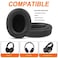 G GVOEARS Gvoears Replacement Ear Pads for Skullcandy Crusher Wireless Crusher ANCEVO Hesh ANCEVO Hesh 3 Headphones Earpads Also Fit Venue Wireless Durable Leather Black