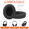 G GVOEARS Gvoears Replacement Ear Pads for Skullcandy Crusher Wireless Crusher ANCEVO Hesh ANCEVO Hesh 3 Headphones Earpads Also Fit Venue Wireless Durable Leather Black