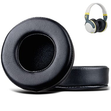 G GVOEARS Hesh2 Wireless EarpadsReplacement Ear Pads Cushion for Skullcandy Hesh Hesh2 Wireless OverEar Softer Durable Leather and Comfortable SpongeHesh 2 PadsBlack