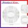 Hoteam 500 Pcs Disposable Headphone Covers NonWoven Sanitary Headphone Hygiene Covers for OverEar Headphones 811cm Ideal for Gyms Salons Call Centers Shared Headsets White