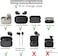 JNSA Replacement for WF 1000XM4 1000XM5 C700n Linkbuds S Memory Foam Ear Tips Noise Canceling Foam Eartips Ear Plug Ear Tip M Size 3 Pairs Fit in Case BlackMedium Size Foam4XM4B3PM