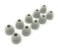 JustEarbuds 5 Pair Double Flange Earbud Headphones Replacement Silicone Ear Tips for Skullcandy Panasonic LG Powerbeats Symphonized iFrogz Mpow JVC and More Grey