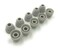 JustEarbuds 5 Pair Double Flange Earbud Headphones Replacement Silicone Ear Tips for Skullcandy Panasonic LG Powerbeats Symphonized iFrogz Mpow JVC and More Grey